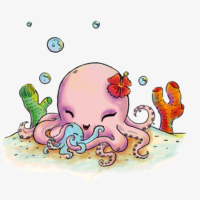 卡通章鱼png下载