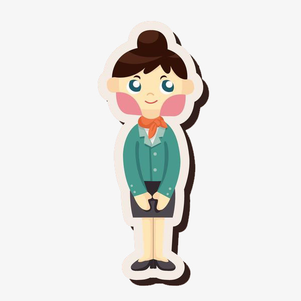 手绘可爱的小女孩免抠图素材图片免费下载_高清png_千