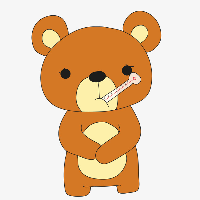 生病小熊png下载生病小熊动物卡通动物小动物可爱动物
