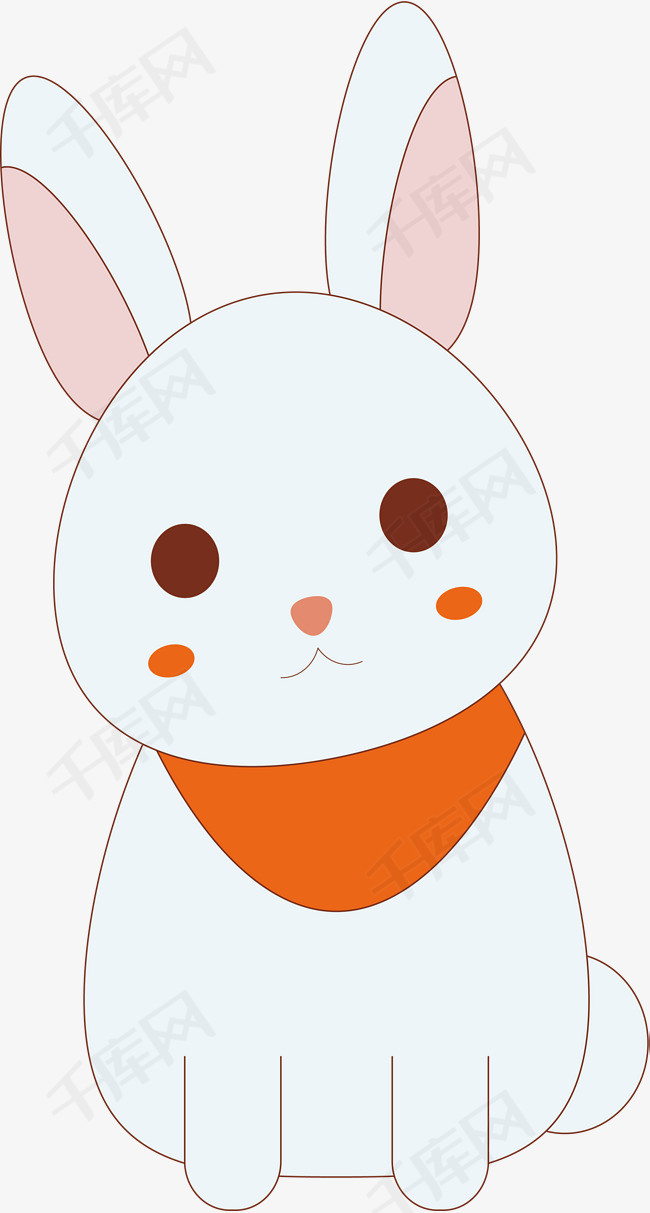 呆萌可爱小兔设计小兔设计呆萌小兔动物可爱呆萌兔子