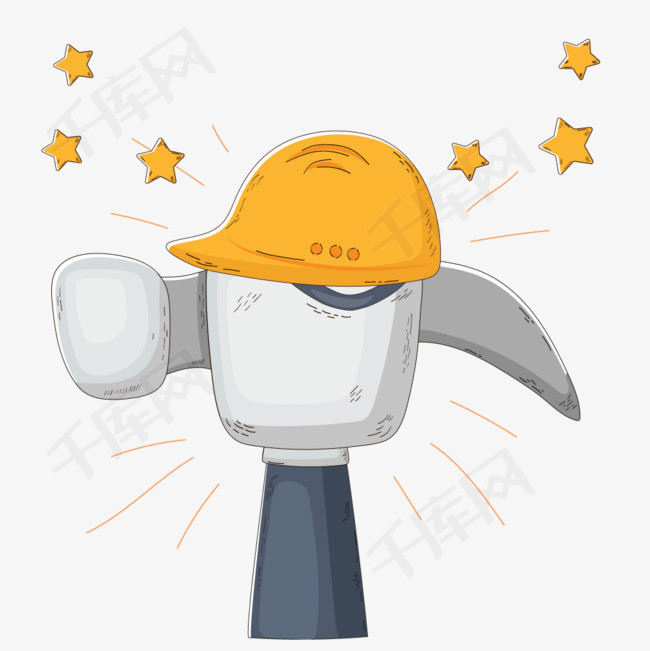 卡通锤子png下载