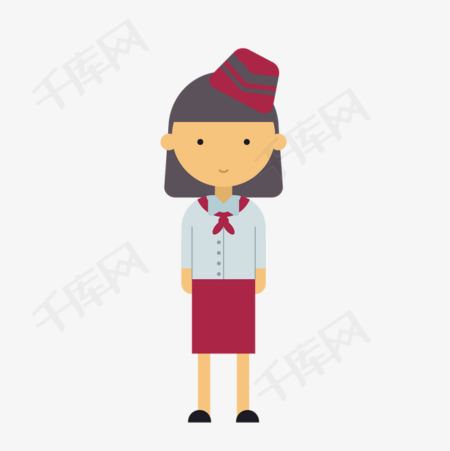 卡通空姐png下载卡通空姐卡通人物人物介绍矢量人物人物插画