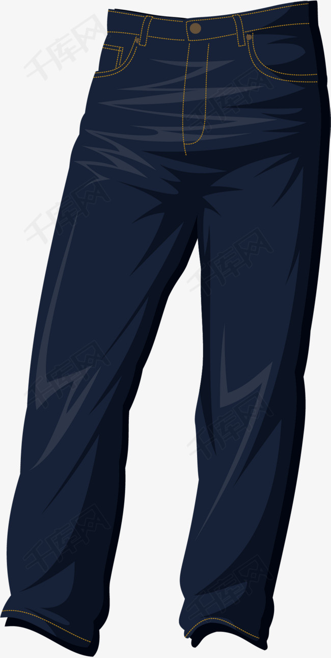 深色卡通矢量牛仔裤牛仔裤卡通牛仔矢量牛仔牛仔衣服卡通深色