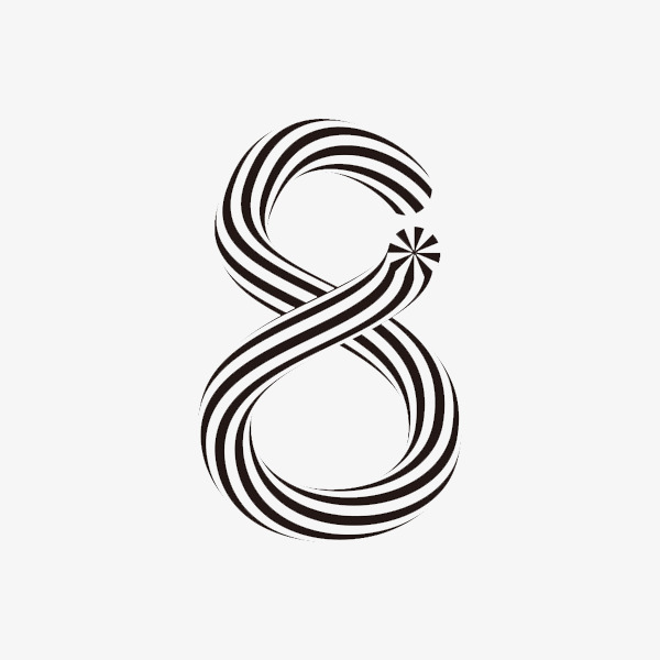 八字水彩艺术字