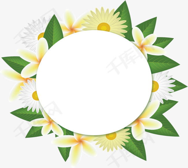 夏天雏菊小清新边框