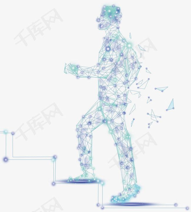 科技动感人物png下载