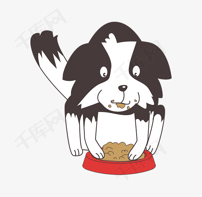 卡通可爱小动物装饰动物头像狗狗
