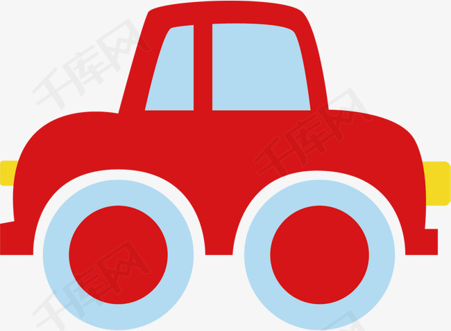 矢量图红色的可爱小汽车素材图片免费下载_高清psd_千