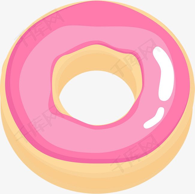 粉色立体美味甜甜圈素材图片免费下载_高清png_千库网