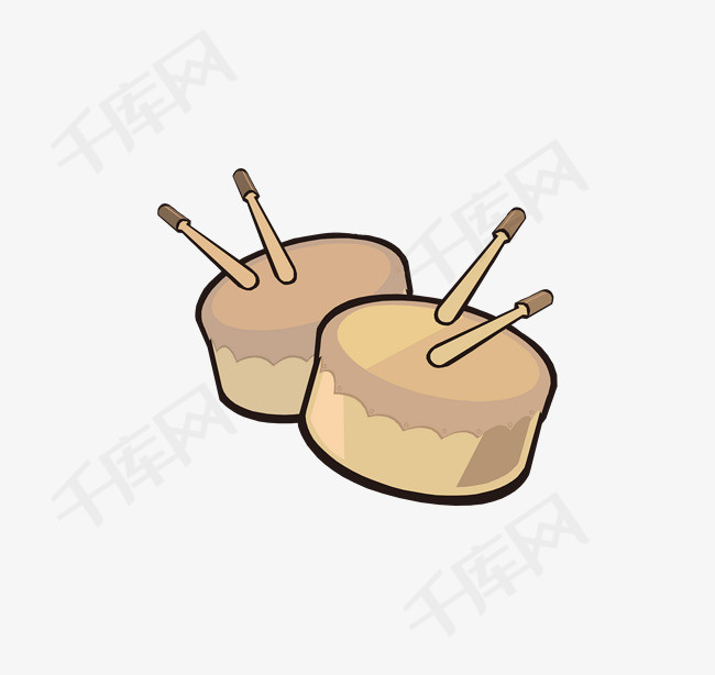 手绘花鼓乐器装饰