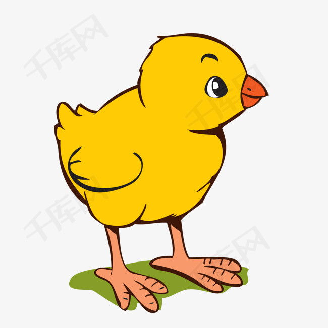 卡通黄色小鸡设计