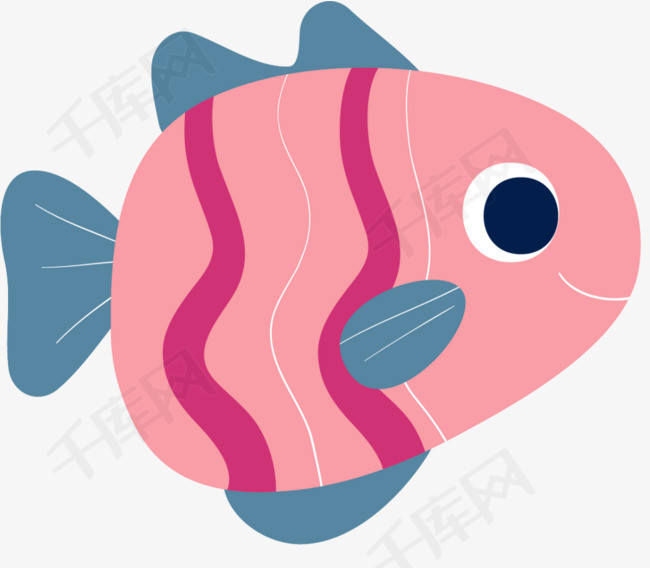 海洋生物粉色小鱼