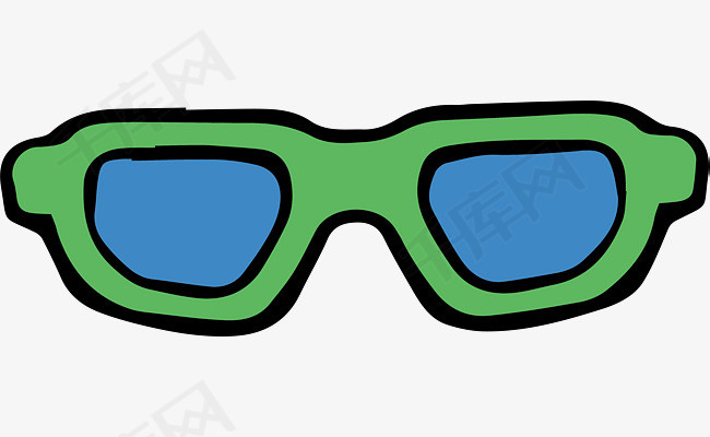 精美3d眼镜插画设计眼镜设计3d眼镜插画眼镜立体卡通