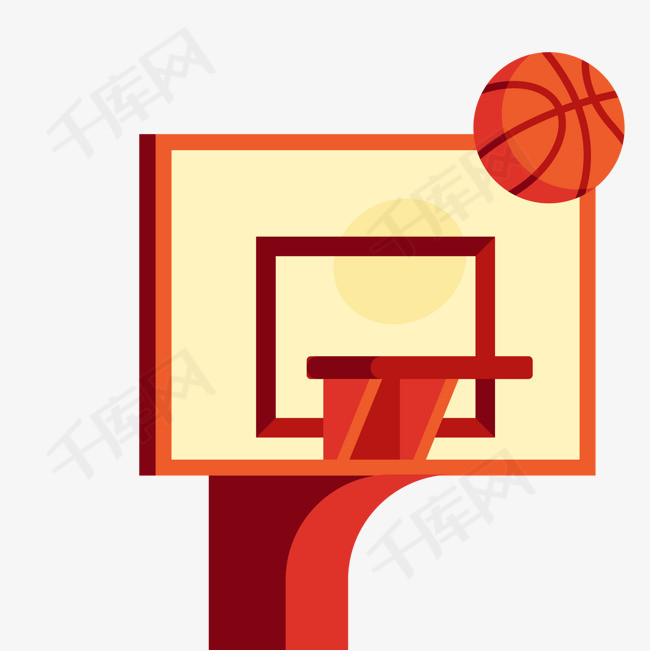 卡通篮球框png下载