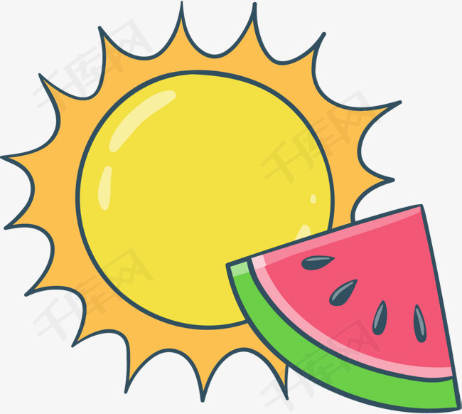 炎炎夏日红色西瓜