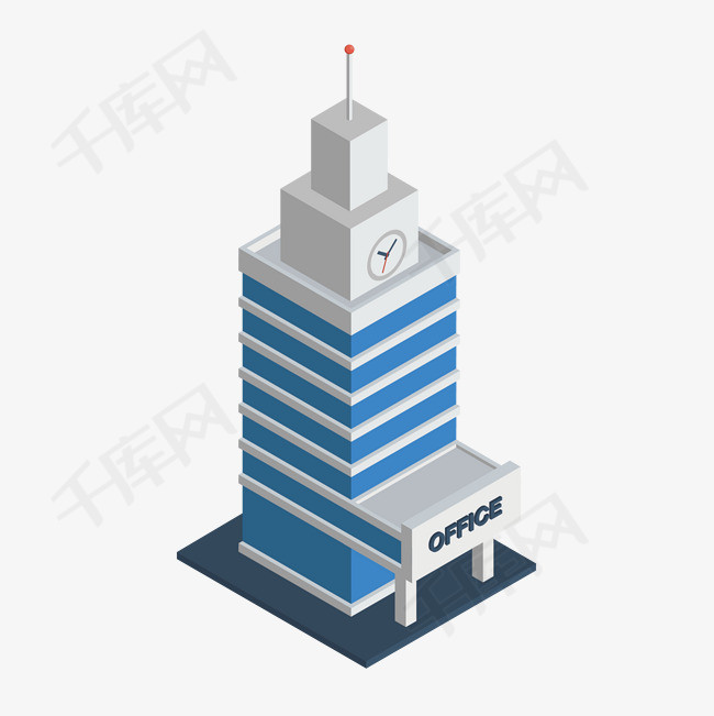 卡通警察局矢量图下载
