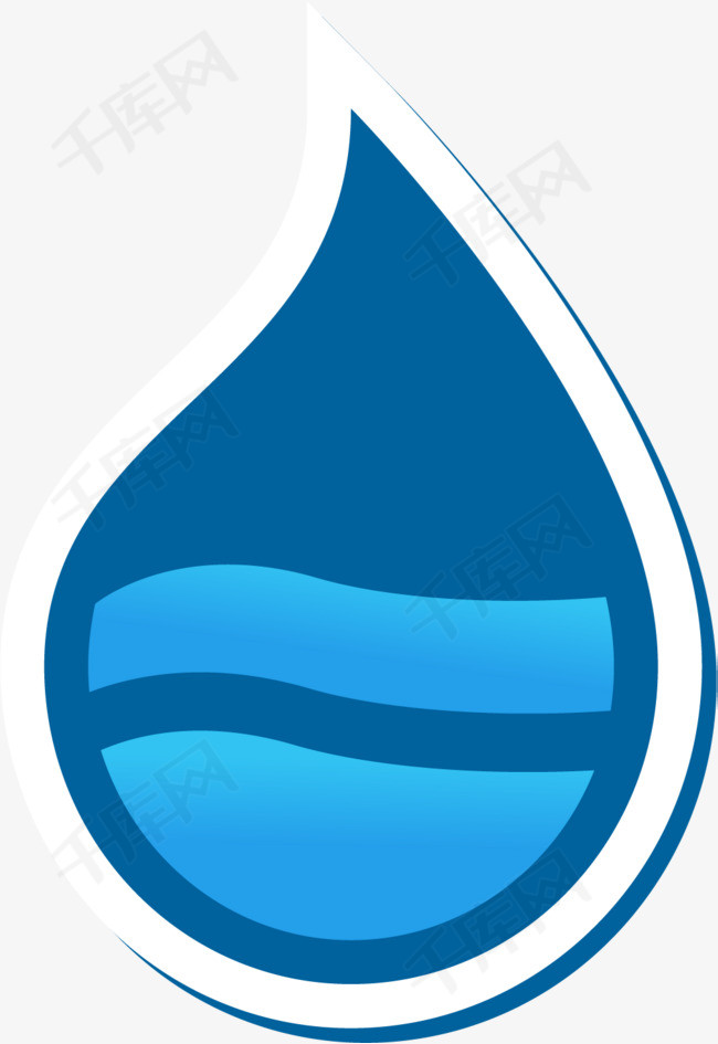 不规则矢量卡通水滴