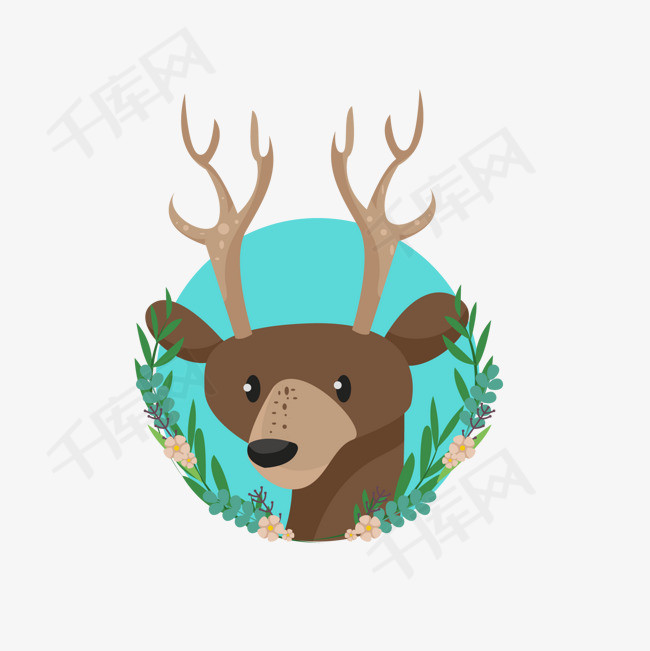 卡通动物头像设计素材图片免费下载_高清psd_千库网