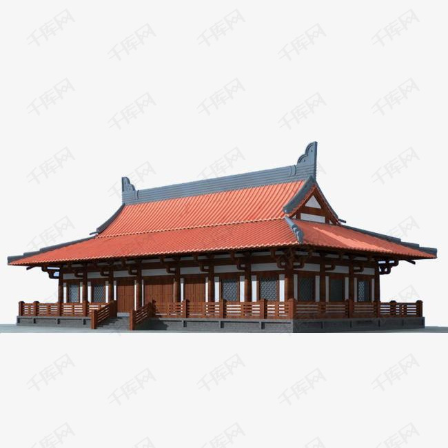 古建筑房屋图片的素材免抠中国风古建筑横梁吊顶效果图屋顶房梁