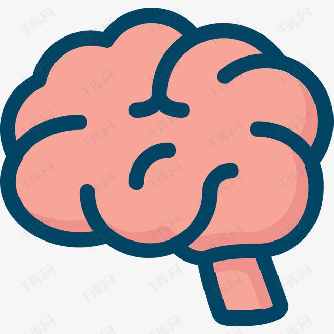 人脑卡通图标的素材免抠脑神经卡通图标大脑人脑头脑最强大脑