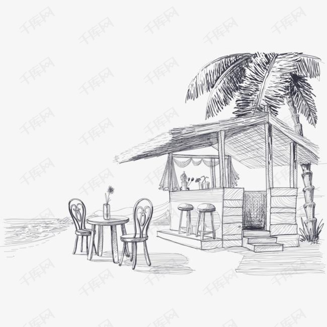 素描风景