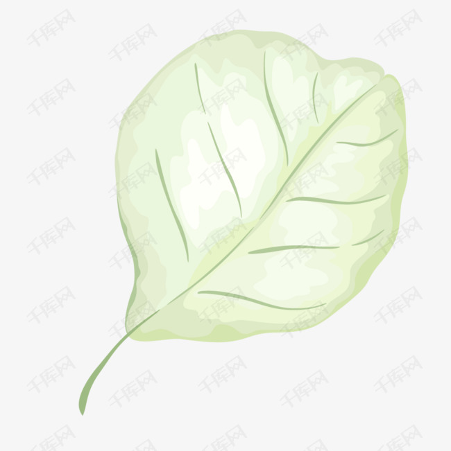 手绘树叶的素材免抠树叶叶子手绘画矢量矢量图装饰