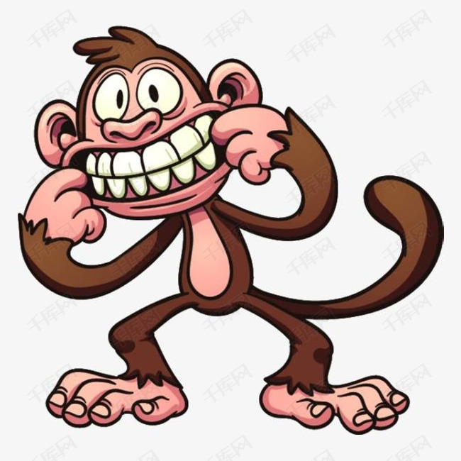 卡通猴子素材的素材免抠卡通猴子素材搞笑的猴子免扣猴子