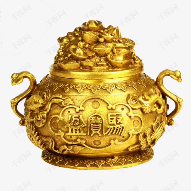 金色聚宝盆