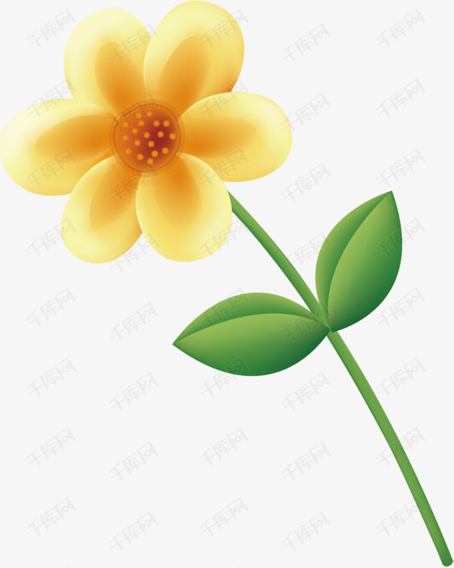 太阳花素材的素材免抠卡通花手绘花太阳花矢量花朵