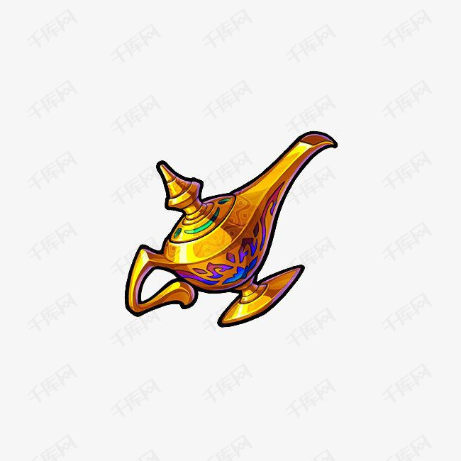 卡通手绘神灯素材图片免费下载_高清png_千库网(图片