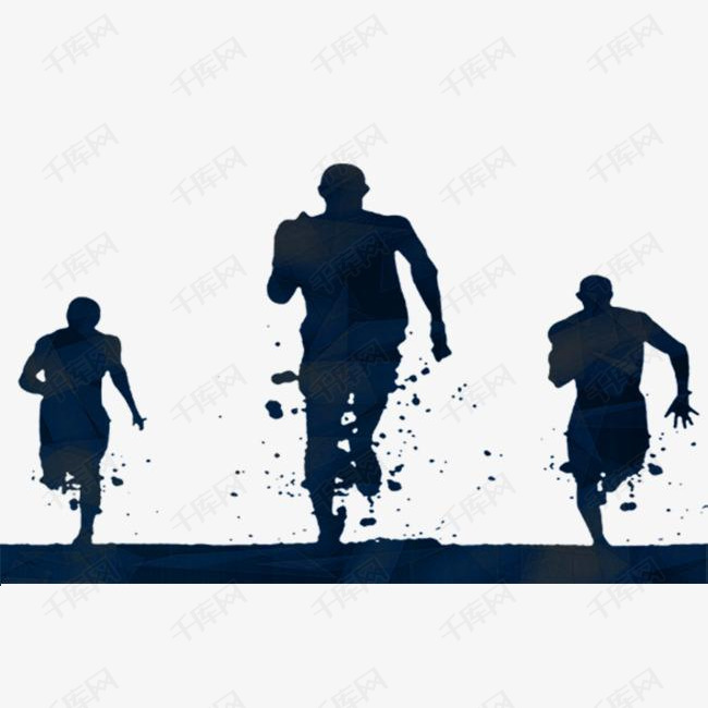 奔跑背影的素材免抠奔跑运动    奔跑的人png图片