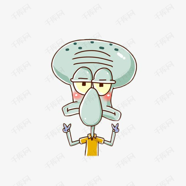 可爱的章鱼哥比耶