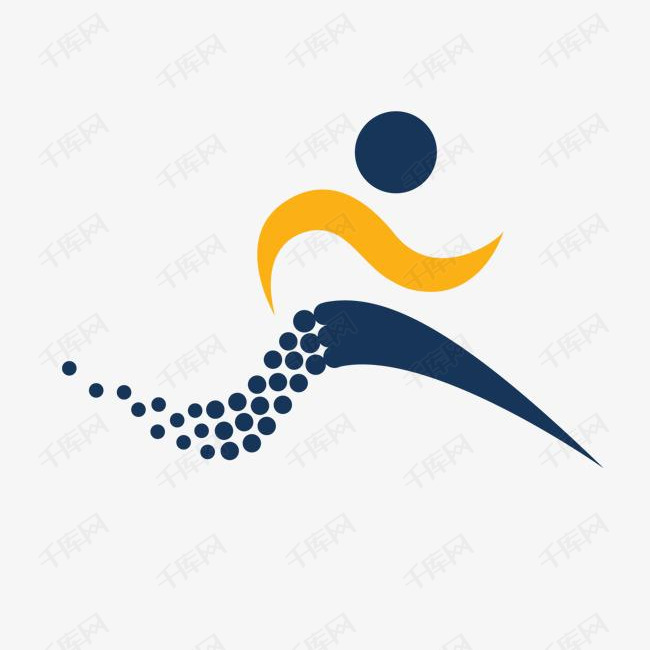 奔跑的人形logo设计