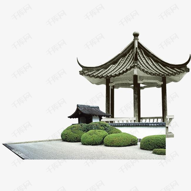 亭子素材图片免费下载_高清效果元素psd_千库网(图片