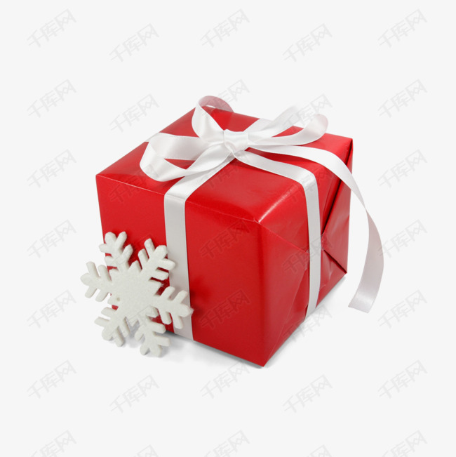 红色礼物盒子的素材免抠