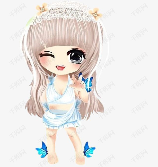 卡通小女孩的素材免抠女孩小女孩卡通人物动漫