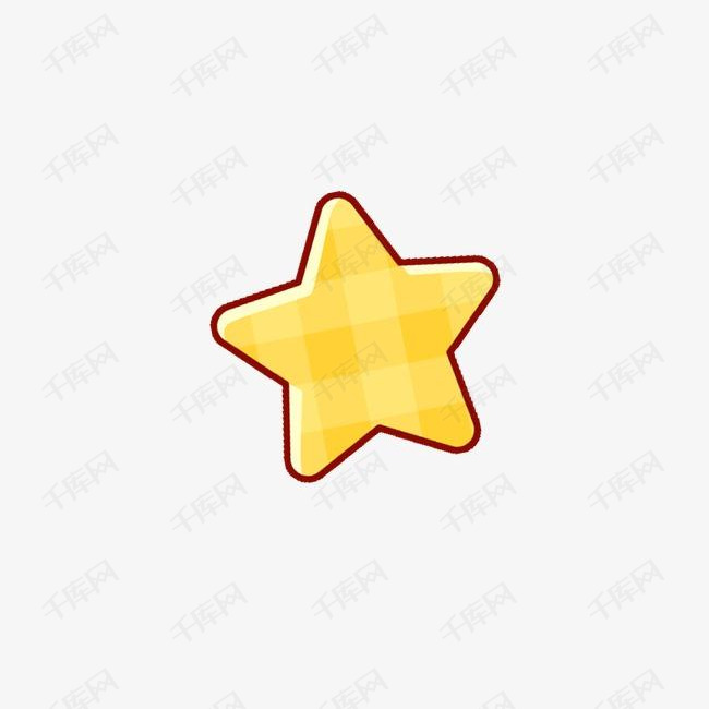金色星星素材的素材免抠星星卡通金色发光节日装饰