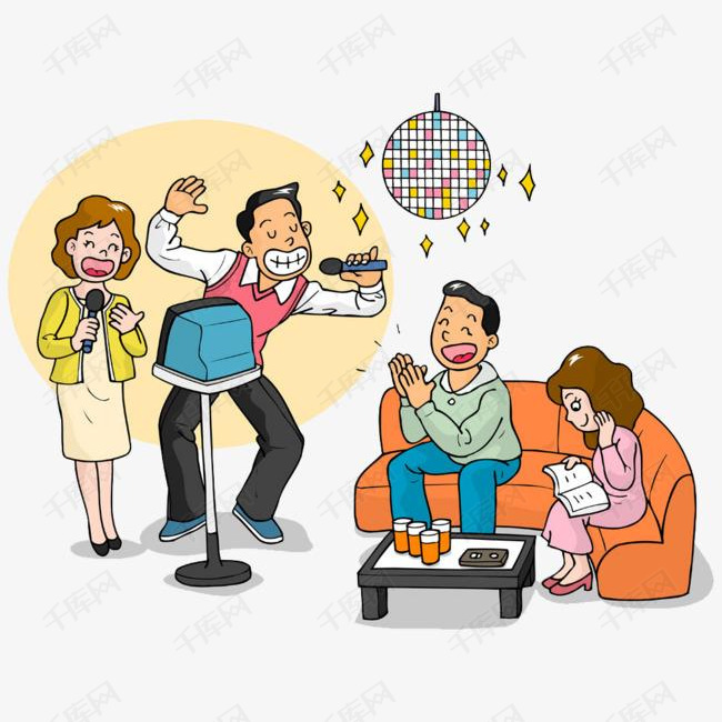 ktv聚会唱歌素材图片免费下载_高清png_千库网(图片