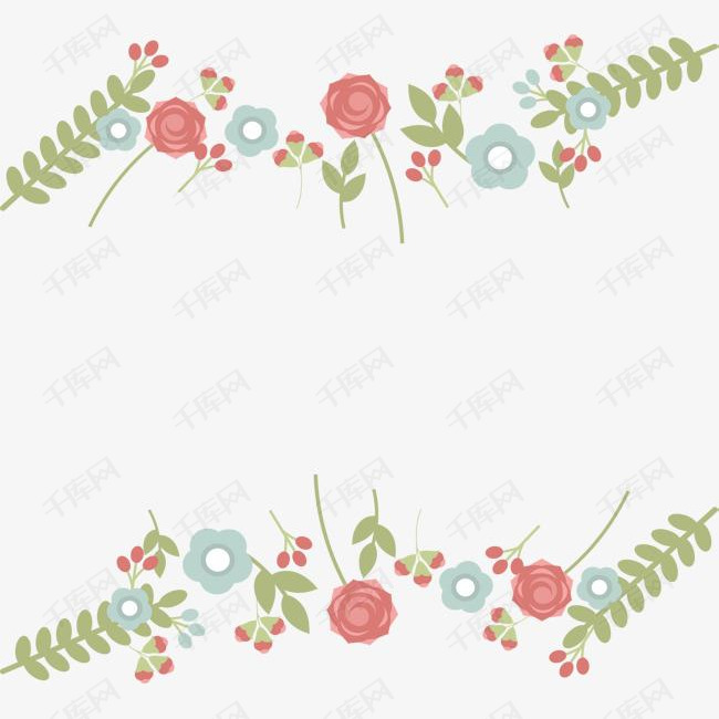 小玫瑰花边框的素材免抠
