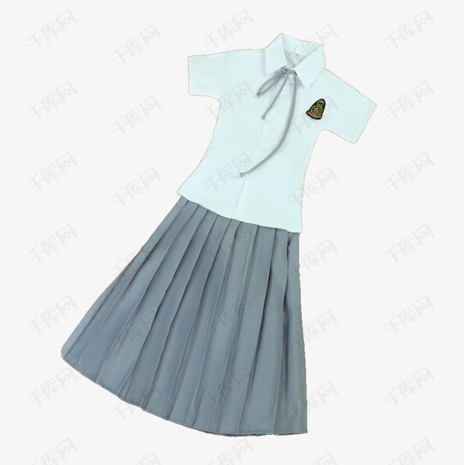 简谱校服裙_校服女生
