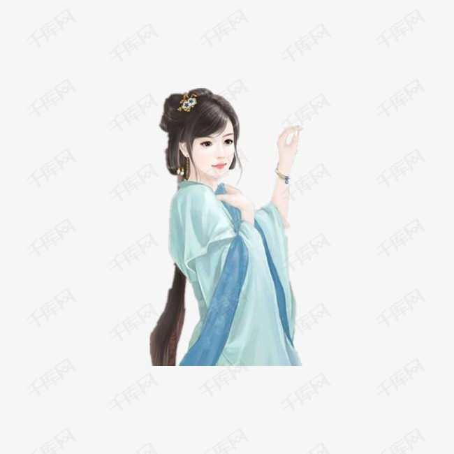 卡通古风图片人物图片的素材免抠古风图案古风卡通小人素材手绘人物
