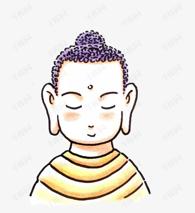 插画可爱风释迦牟尼佛画像的素材免抠释迦牟尼佛祖佛教如来释迦牟尼佛