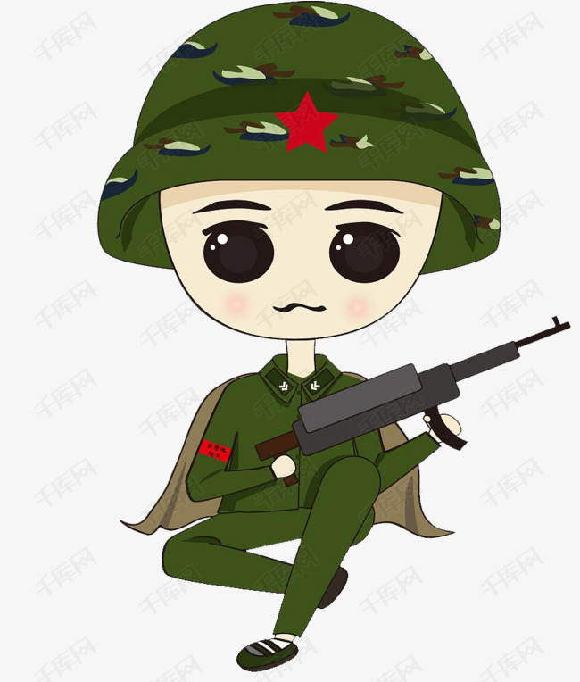 卡通军人