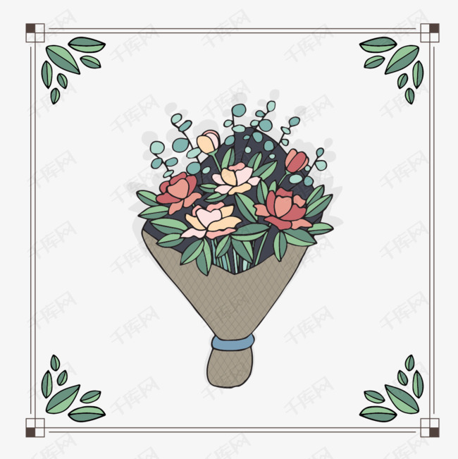 彩色手捧花