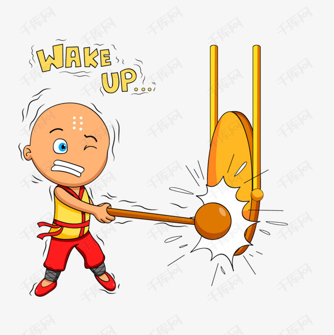 敲锣的小和尚