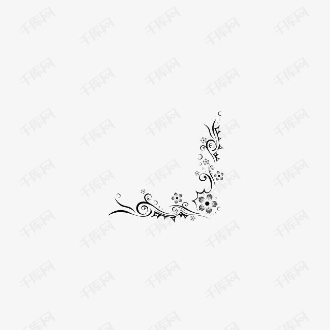 黑白花纹边框