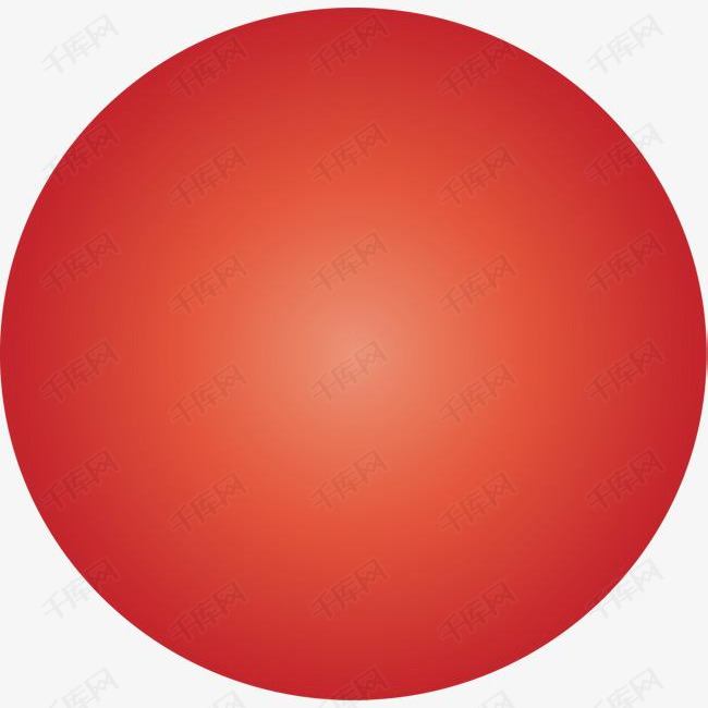 红色圆形矢量图