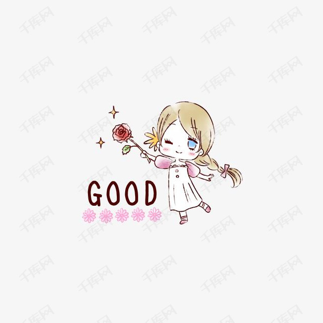 卡通女孩素材图片免费下载_高清png_千库网(图片编号