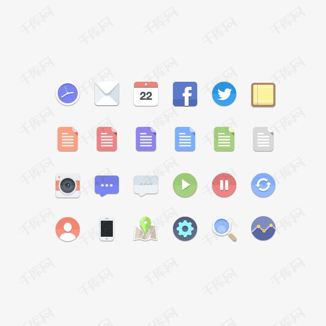 网页app界面ui图标icon素材图片免费下载-千库网