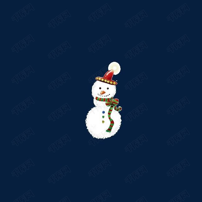 冬季可爱雪人